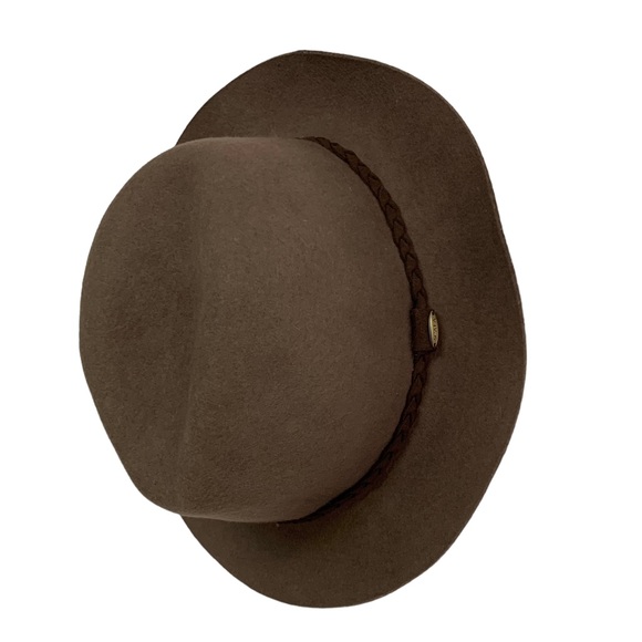 Scala Vintage Brown Wool Fedora Hat - Picture 9 of 10